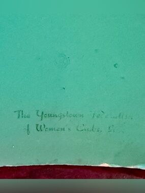 Vintage Youngstown Federation of Women’s Clubs Our Favorite Recipes Cookbook